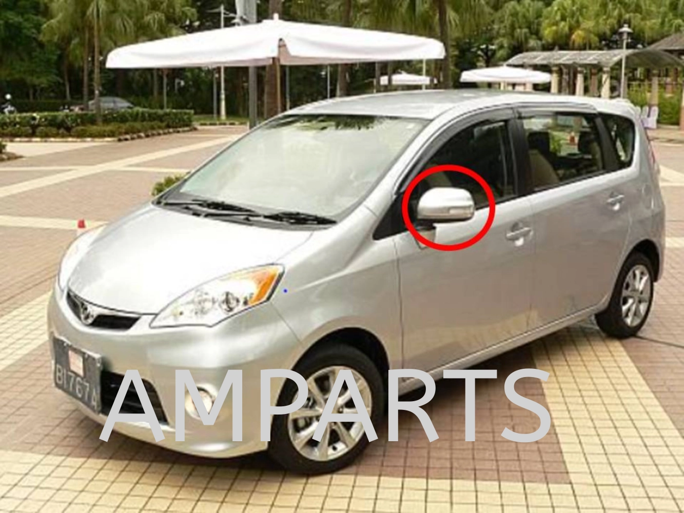 Perodua Alza 2009 Door Mirror (Auto)