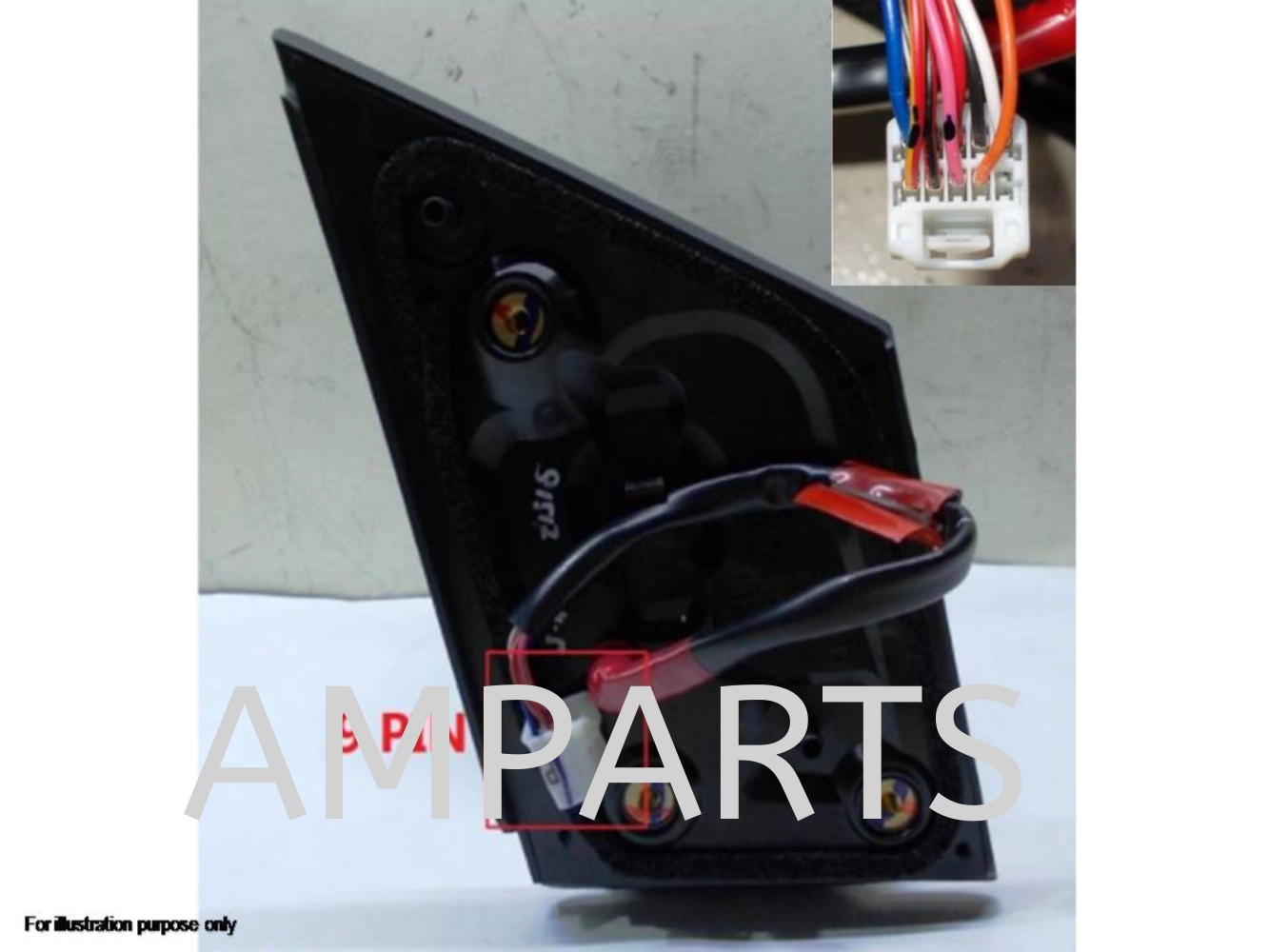 Perodua Bezza 2016 Door Mirror 9 Pin