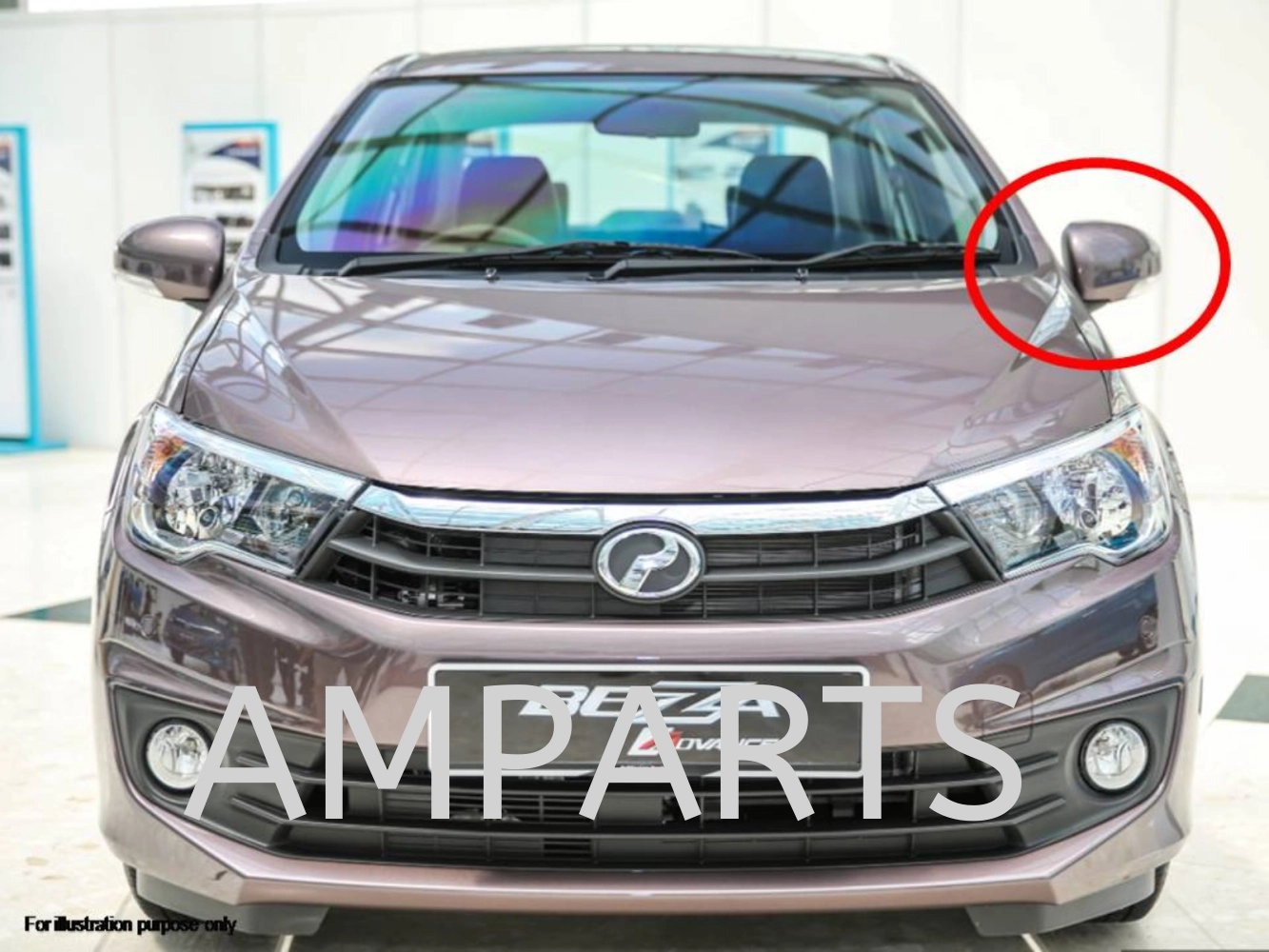Perodua Bezza 2016 Door Mirror 9 Pin