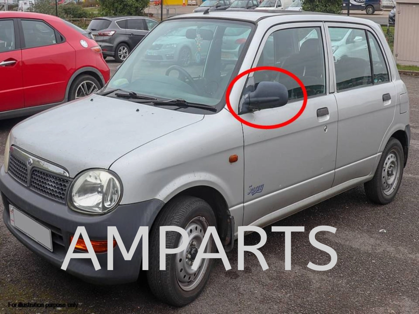 Perodua Kelisa 2000 Door Mirror (Auto) 3 Pin