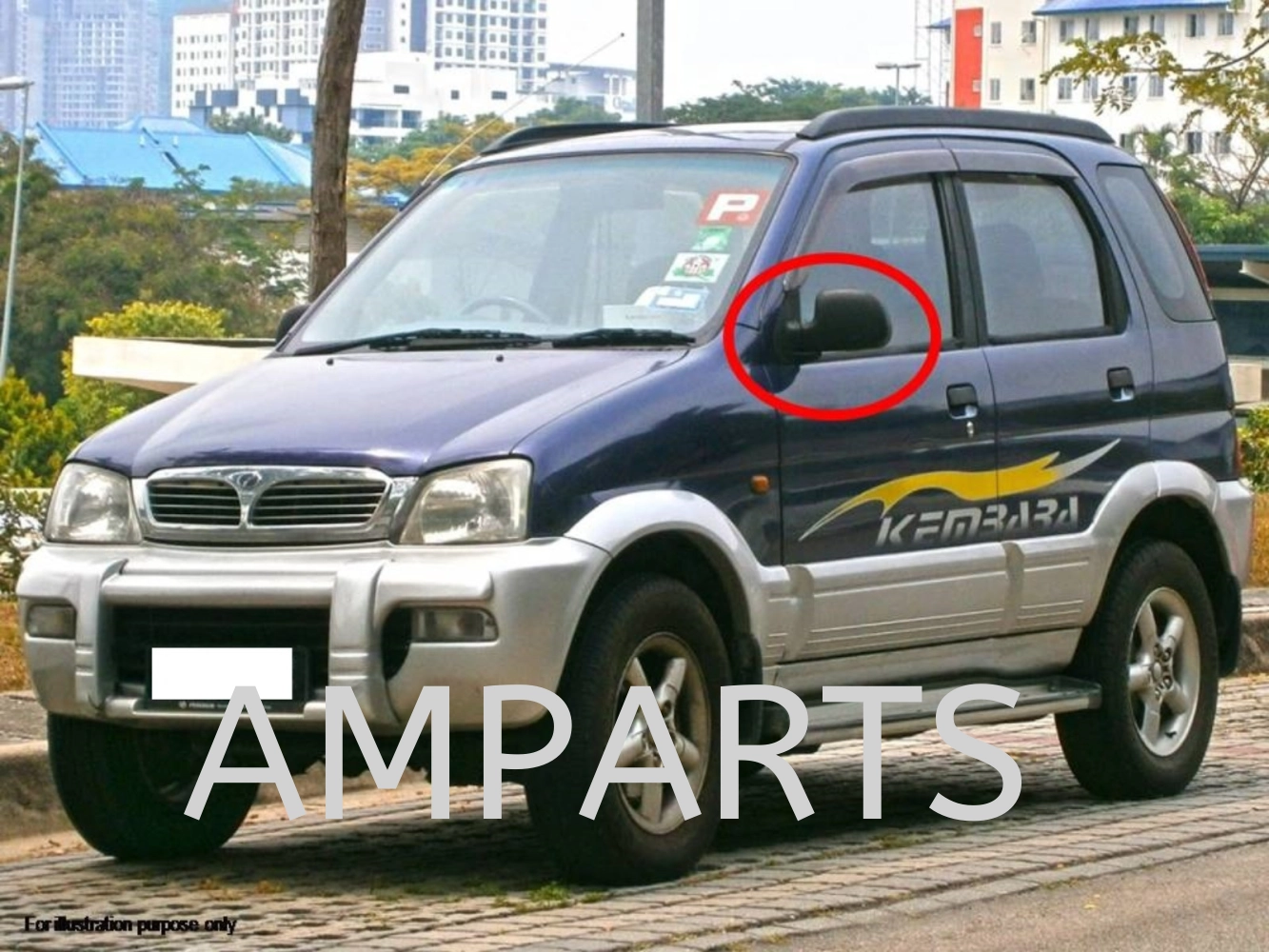 Perodua Kembara 1998 Door Mirror (Manual)