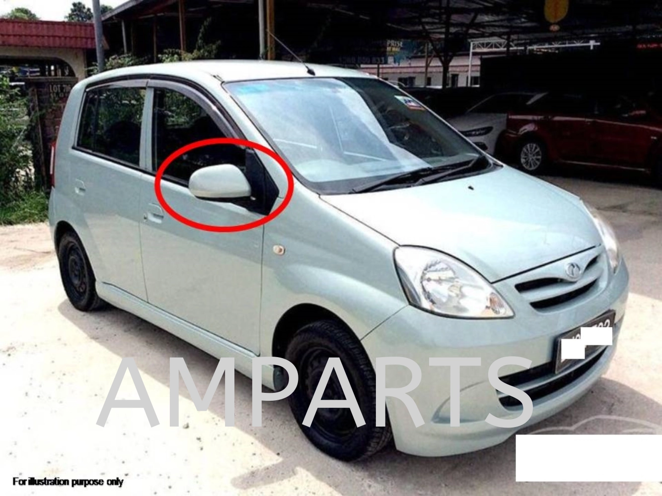 Perodua Viva 2007 Door Mirror (Manual)