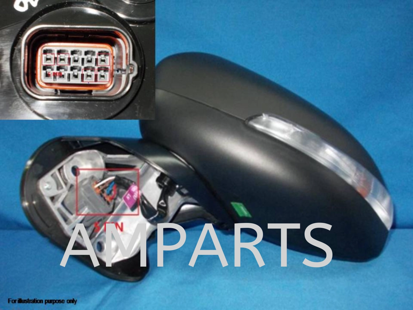 Proton Iriz 2014 Door Mirror 5 Pin = Persona 2016