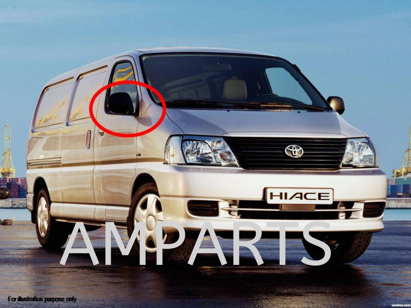 Toyota Hiace 2006 Door Mirror (Manual)