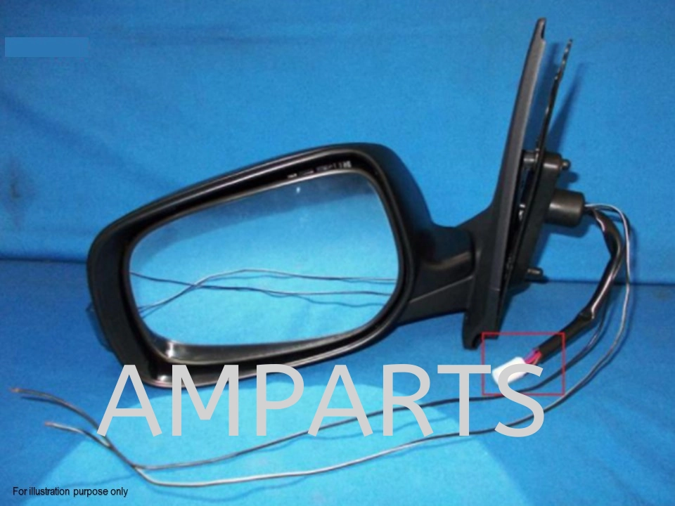 Toyota Vios 2008 Door Mirror With Lamp (Auto) 5 Pin