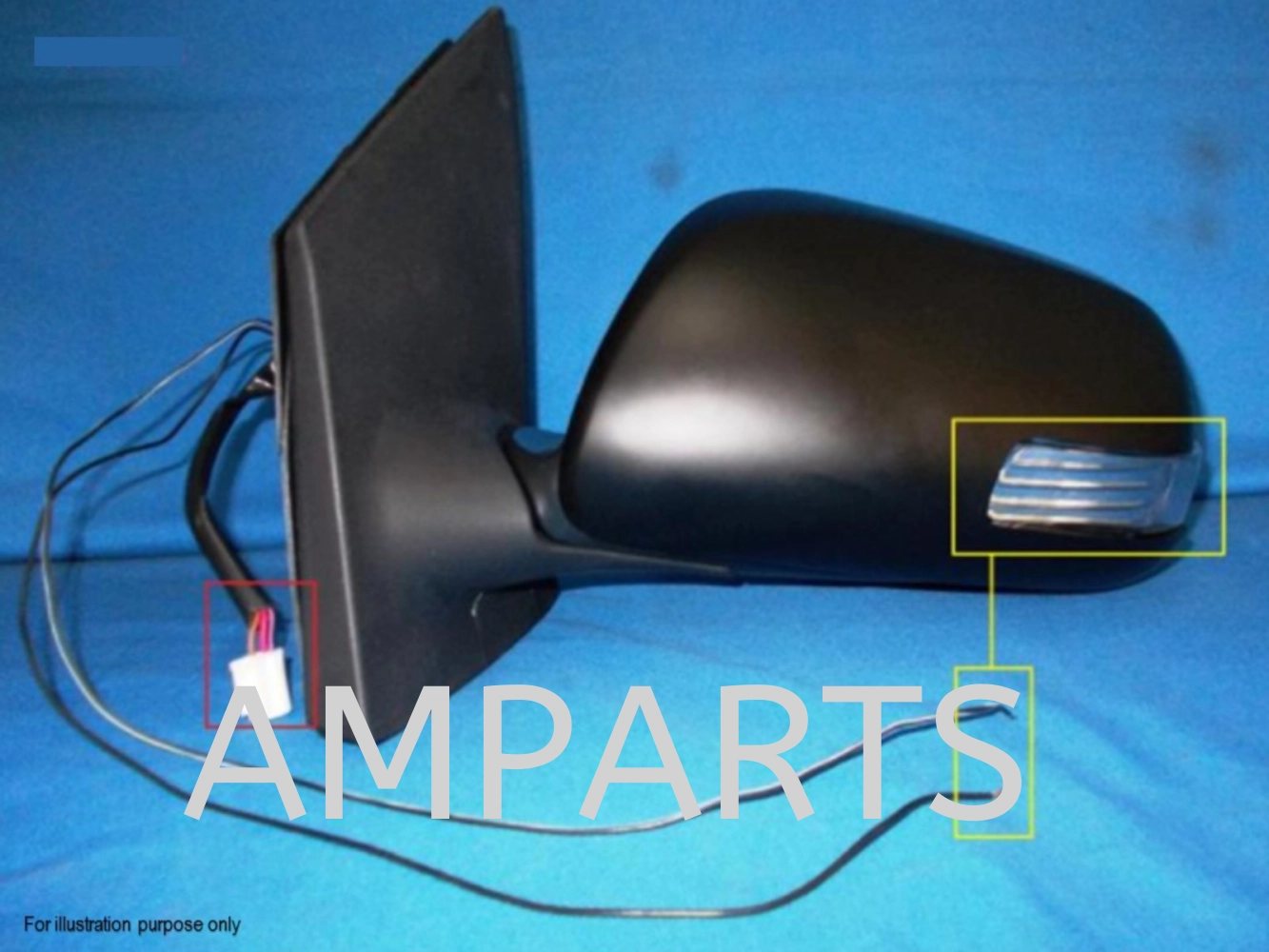 Toyota Vios 2008 Door Mirror With Lamp (Auto) 5 Pin