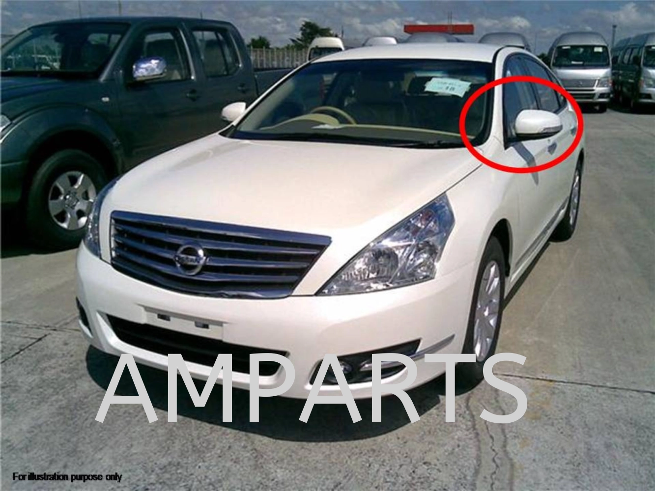 Nissan Teana 2011 Door Mirror (Auto) 7 Pin