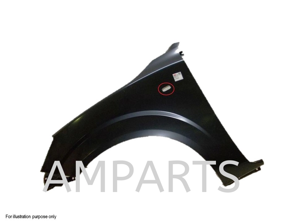 Nissan Navara 2015 2Door Front Fender With Side Lamp Hole