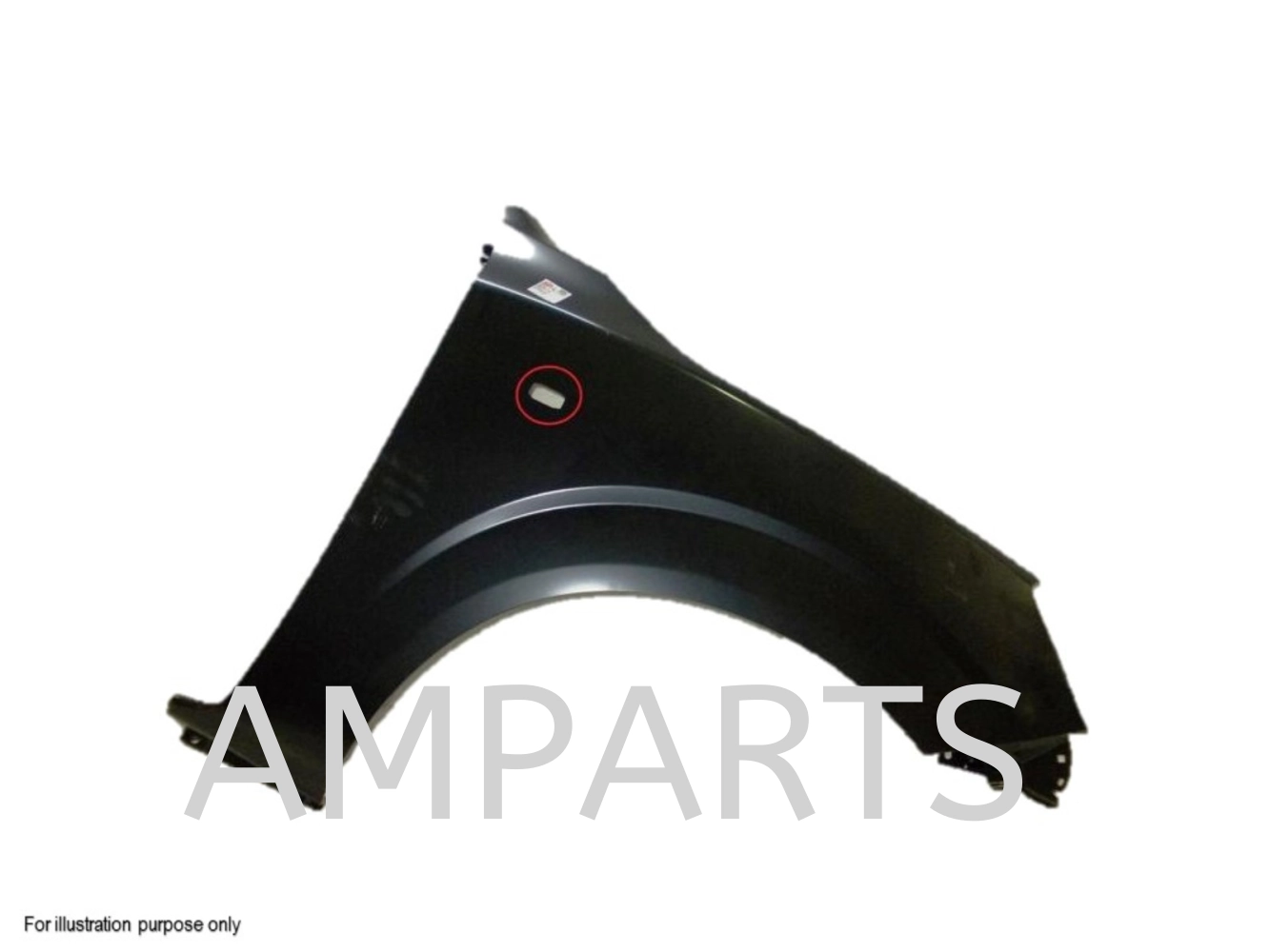 Nissan Navara 2015 2Door Front Fender With Side Lamp Hole