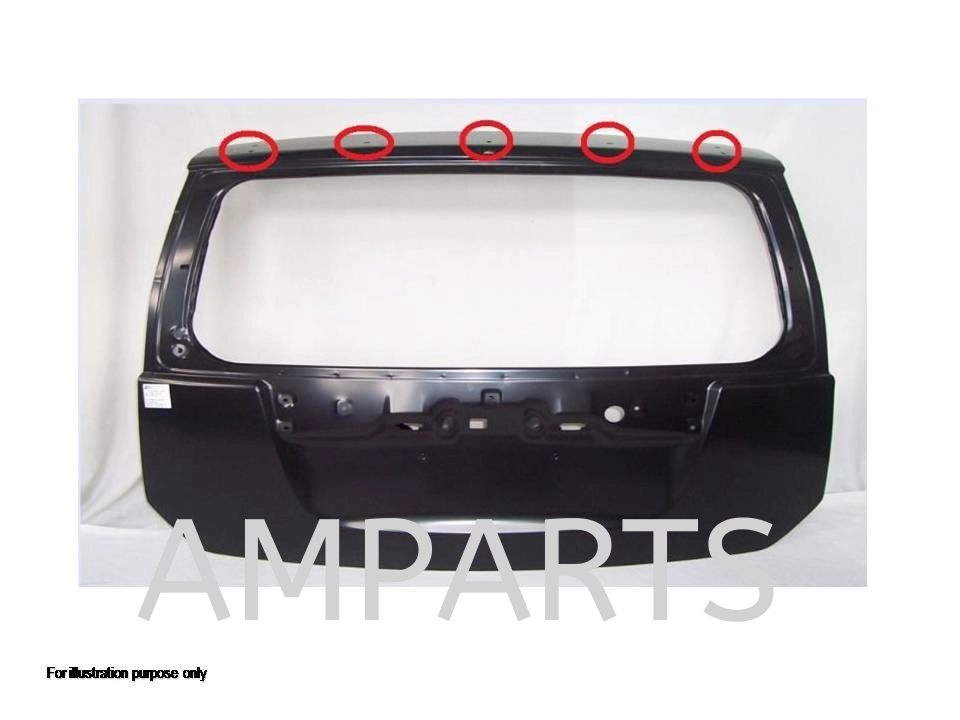 Perodua Myvi 2005 Tail Gate (With Spoiler Hole)