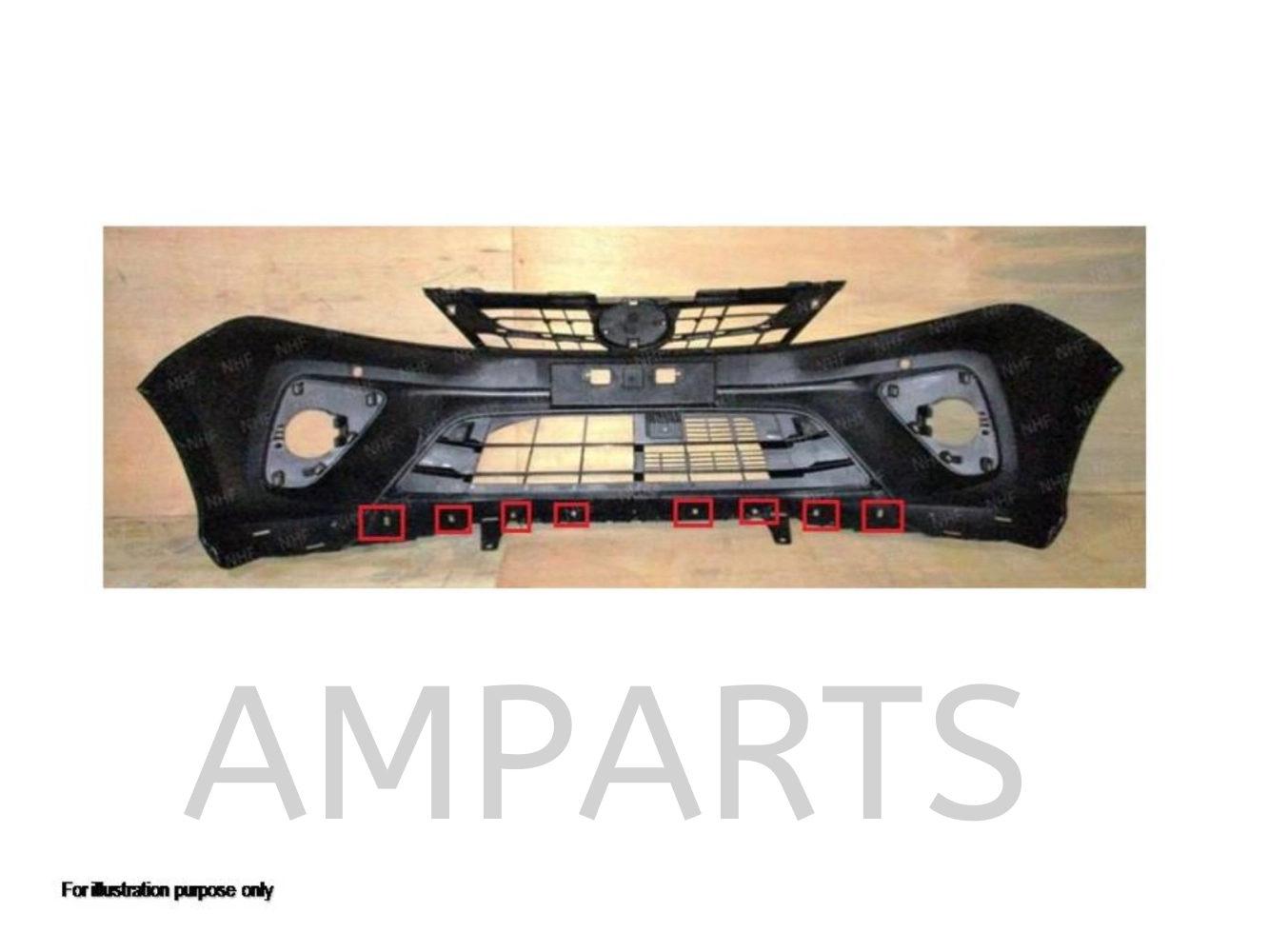 Perodua Myvi 2018 SE Front Bumper With Hole