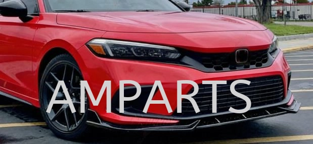 HONDA CIVIC FE 2022 GLOSS BLACK FRONT LIP SPOILER SPLITTER